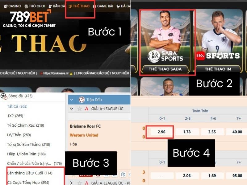 Các bước đặt cược kèo thẻ phạt tại thể thao 789BET Các bước đặt cược kèo thẻ phạt tại thể thao 789BET